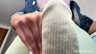 Stepmom's pudgy cock caught by horny stepson... now suck my cum dry!