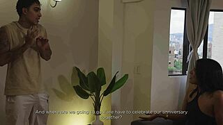 stuffing feisty boss milf's mouth with hot cum load