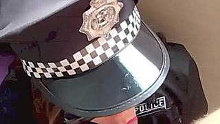 Sexy Petite Latina Cop Bent Over for Doggystyle Cumshot in Uniform!