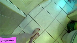 he shrinks my ex-husband then punishes him in the bathroom toilet with dirty talk and feet goddess roleplay