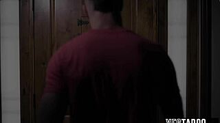 stepdad roughly pounds stepdaughter's petite teen pussy protectively