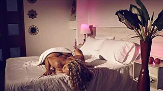 ebony colombian milf carla morelli moans from andy stone's tongue on pussy sloppy blowjob and deep doggystyle pounding