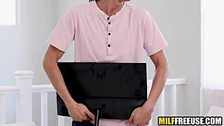 stepmom and stepaunt suck and fuck horny stepsons cock