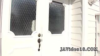 ameri koshikawa rips clothes for wild creampie pounding in uncensored jav frenzy