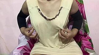 simran's big milky boobs get a hot massage