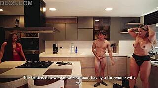 curvy cougar tempts niece's boyfriend right in living room