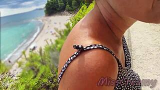 French Milf Sucks Stranger Monster Cock Nude Beach Greece Cumshot Misscreamy!