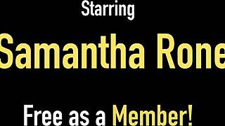 BISEXUAL SAMANTHA RONE LICKS BIG NIPPLES AND PUSSIES!