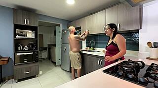 Mi Novio Leaves Friend Fucks Me Kitchen Creampie Till I Scream!