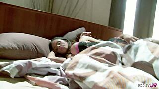 Hey best friend films fit wife's huge tits morning fuck