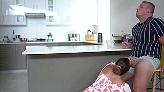 Wife's Best Friend Gets Fucked While She Cooks Cum on Hairy Pussy