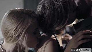 lick daddy's cock clean, sweetie stepmom urges teen stepdaughter in threesome