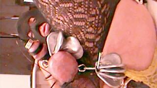 jett hoover cums early from dildo cum injection then fucks hot curling iron for second orgasm