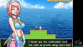 Sensual anime porn game: Step aunt and her stepson explore their desires